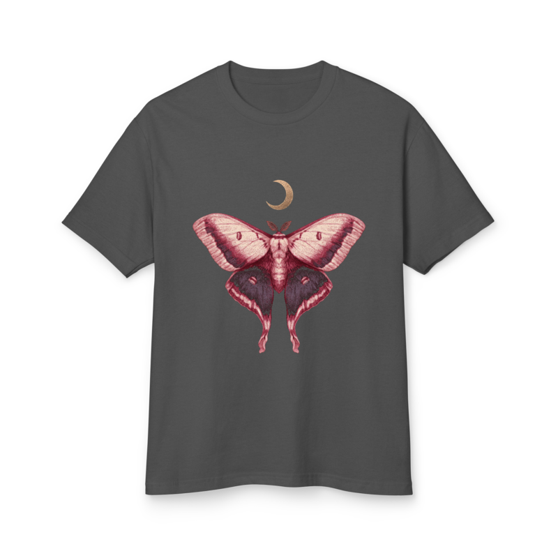 Moth and Moon Unisex Garment-Dyed Heavyweight Tee