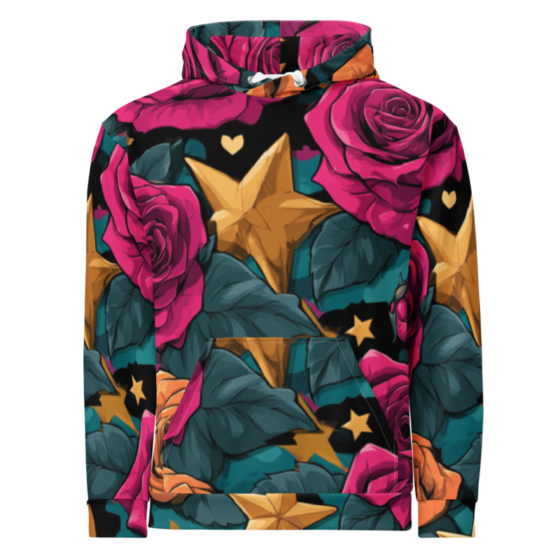 Rose Camo Unisex All-Over Print Hoodie