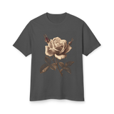 Thorned Rose Unisex Garment-Dyed Heavyweight Tee