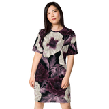 Night Poppy Floral T-Shirt Dress