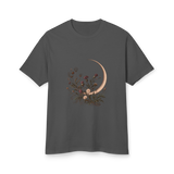 Moon and Wildflowers Unisex Garment-Dyed Heavyweight Tee