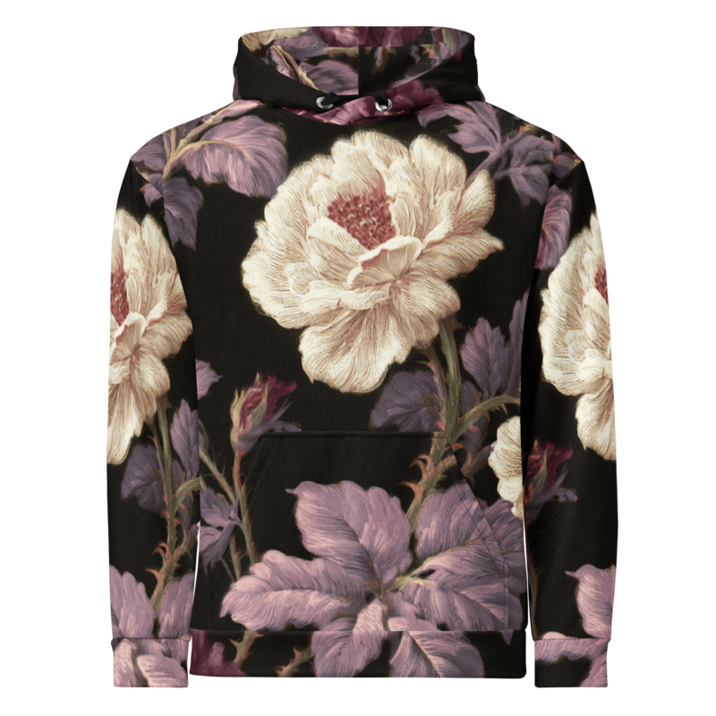 Night Bloom Floral Hoodie