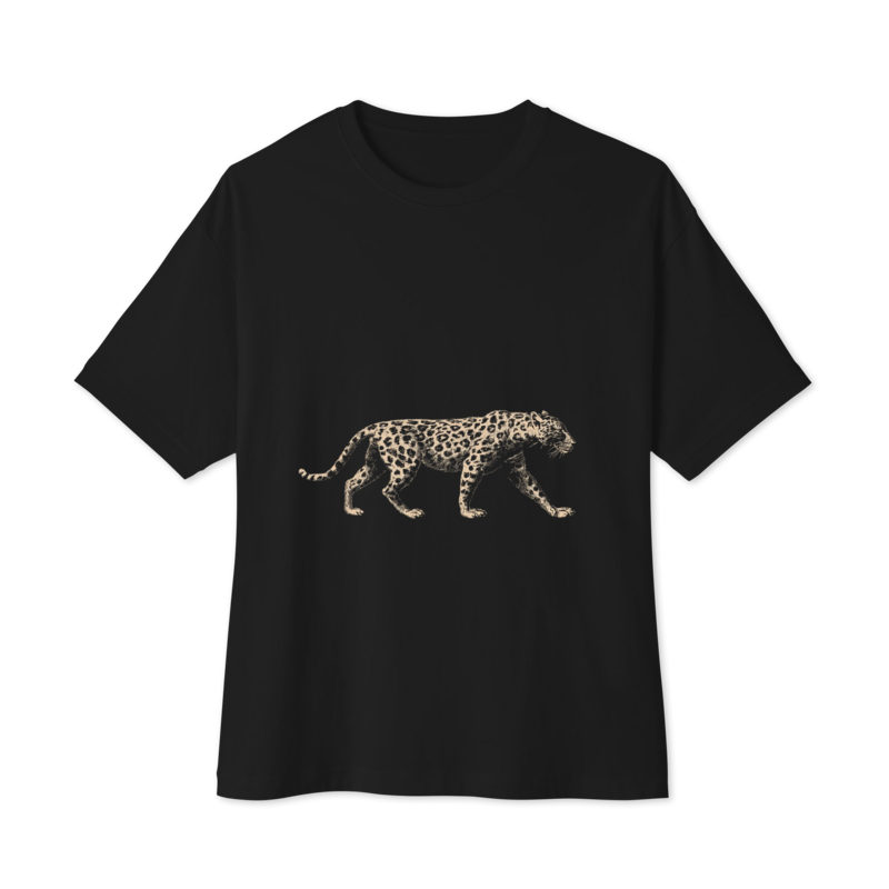 Leopard Unisex Oversized Boxy Tee