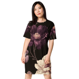Night Bloom Floral T-Shirt Dress