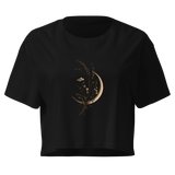Moon and Wildflowers Women's Crop Tee