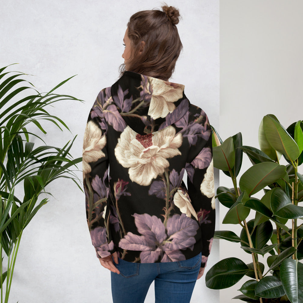 Night Bloom Floral Hoodie