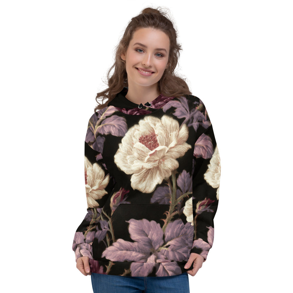 Night Bloom Floral Hoodie