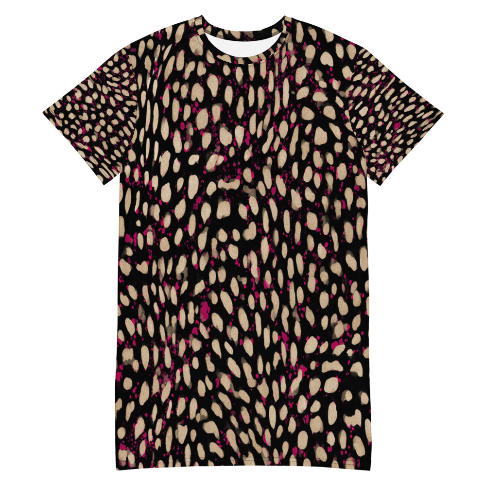 Leopard Print T-Shirt Dress