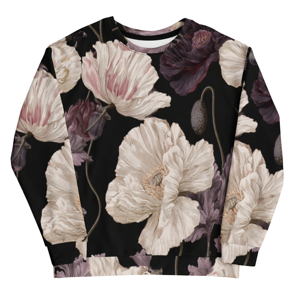 Night Poppy Floral Sweatshirt