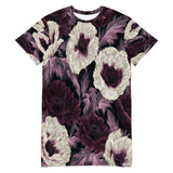 Night Poppy Floral T-Shirt Dress