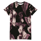 Night Foxglove Floral T-Shirt Dress