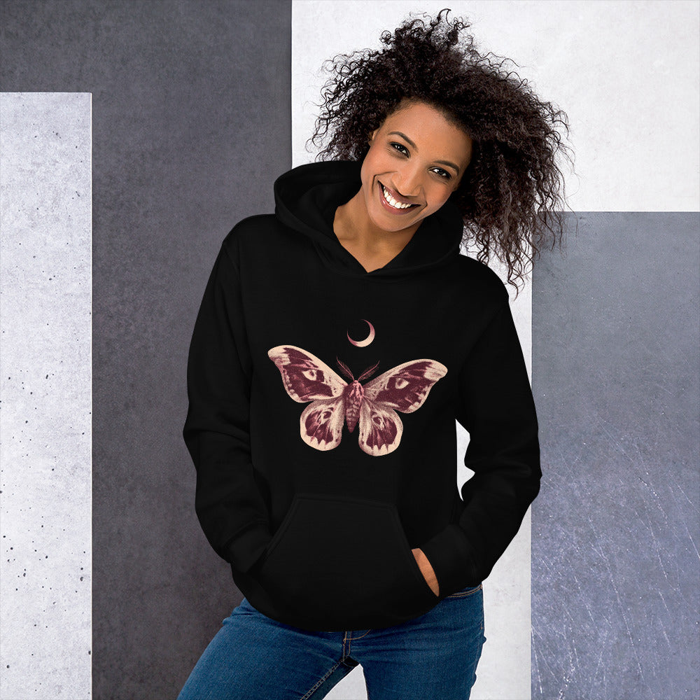 Moth and Moon Unisex Heavy Blend Hoodie