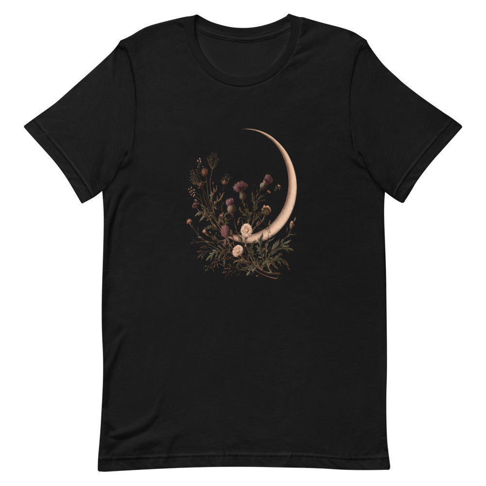 Moon and Wildflowers Unisex Staple T-Shirt