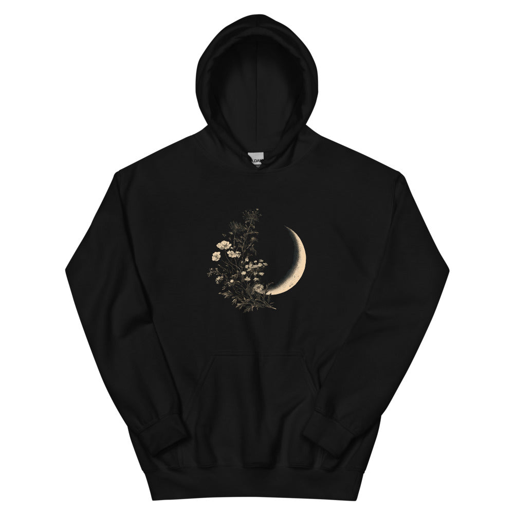 Moon and Wildflowers Unisex Heavy Blend Hoodie