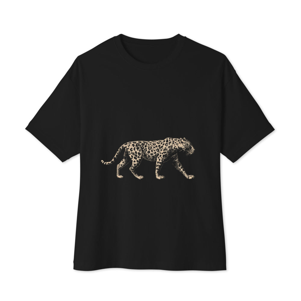 Leopard Unisex Oversized Boxy Tee