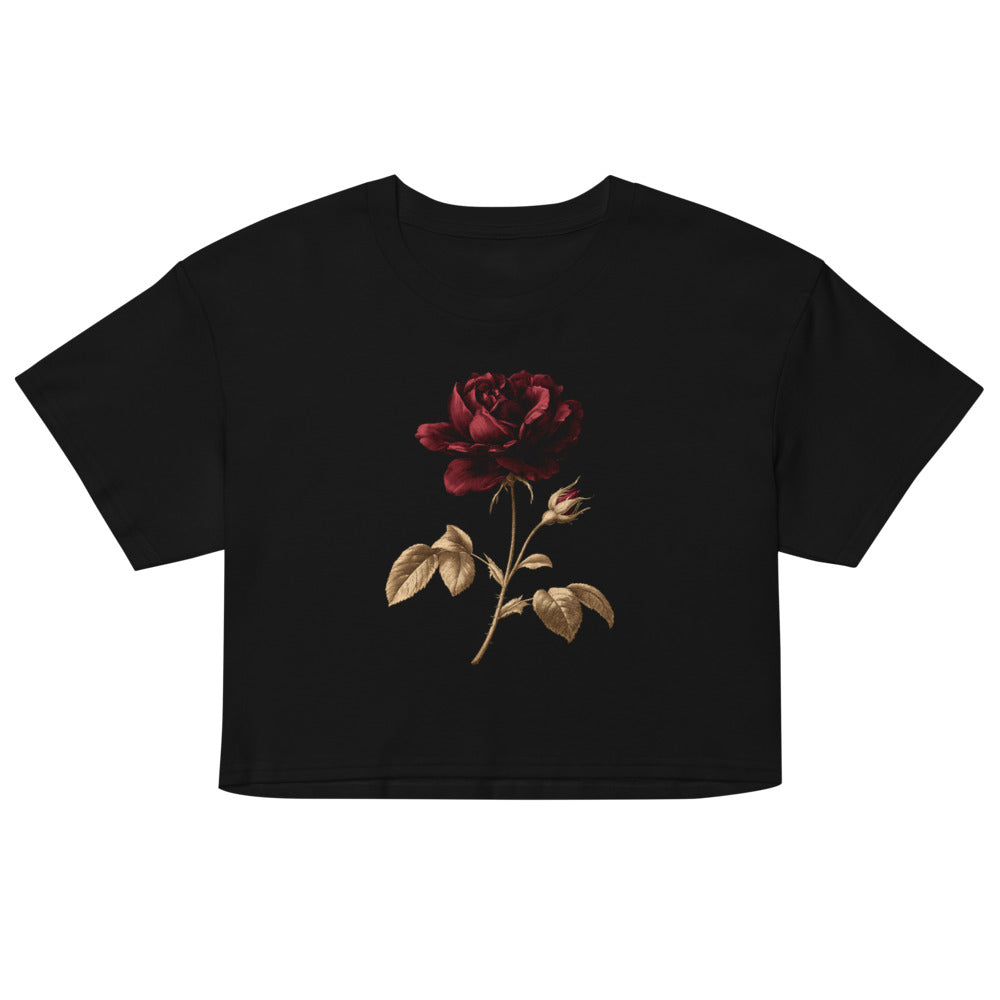 Thorned Rose Women's Crop Tee