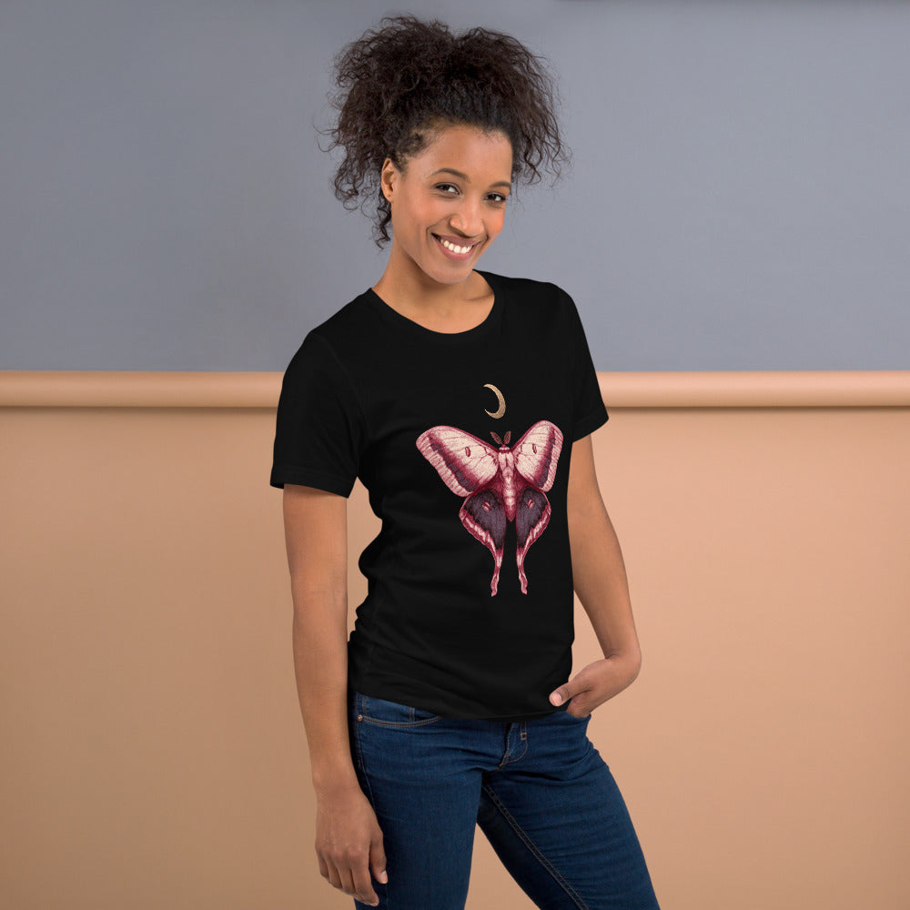 Moth and Moon Unisex Staple T-Shirt