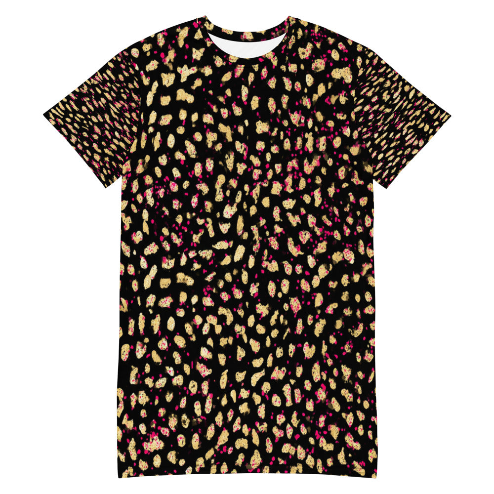 Cheetah Print T-Shirt Dress