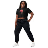 Glitch Rose Cropped Tee