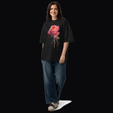 Glitch Rose Oversized Tee