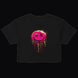 Riot Smiley Cropped Tee