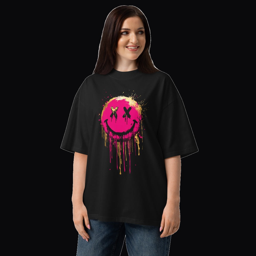 Riot Smiley Oversized Tee