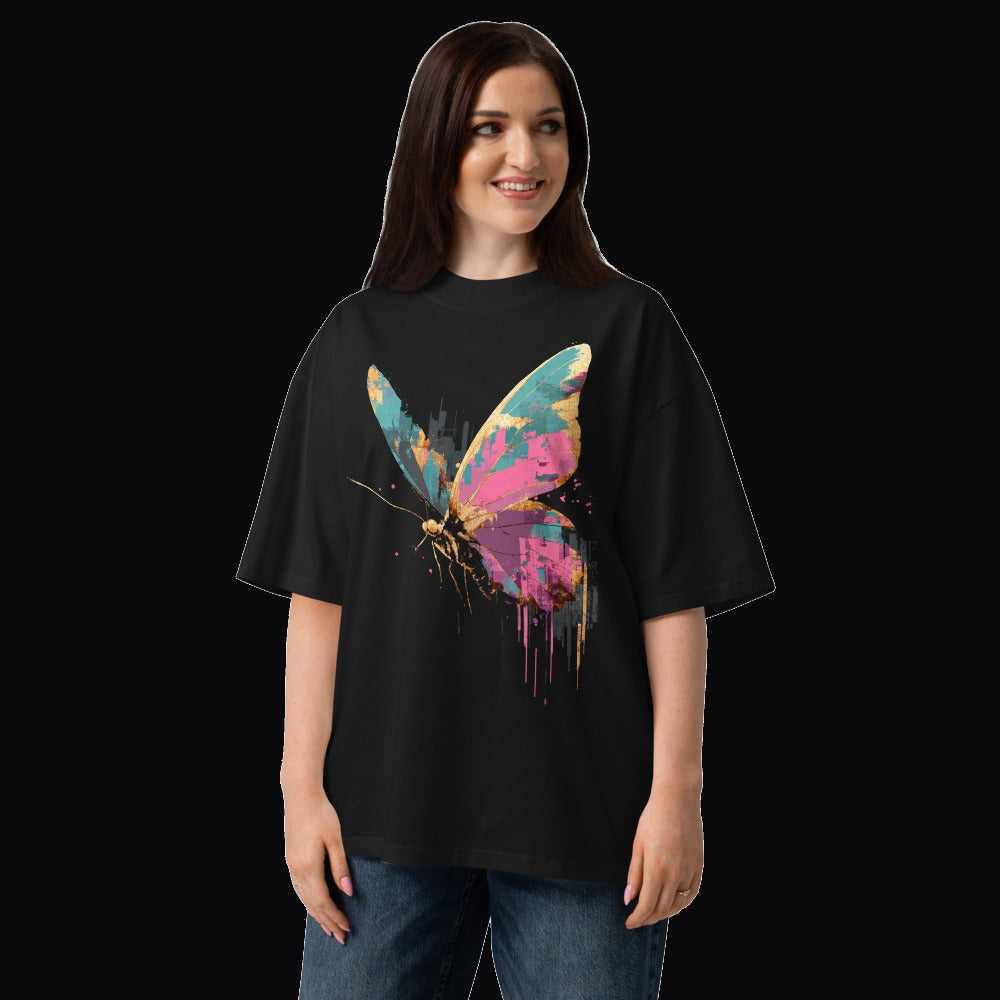 Static Butterfly Oversized Tee
