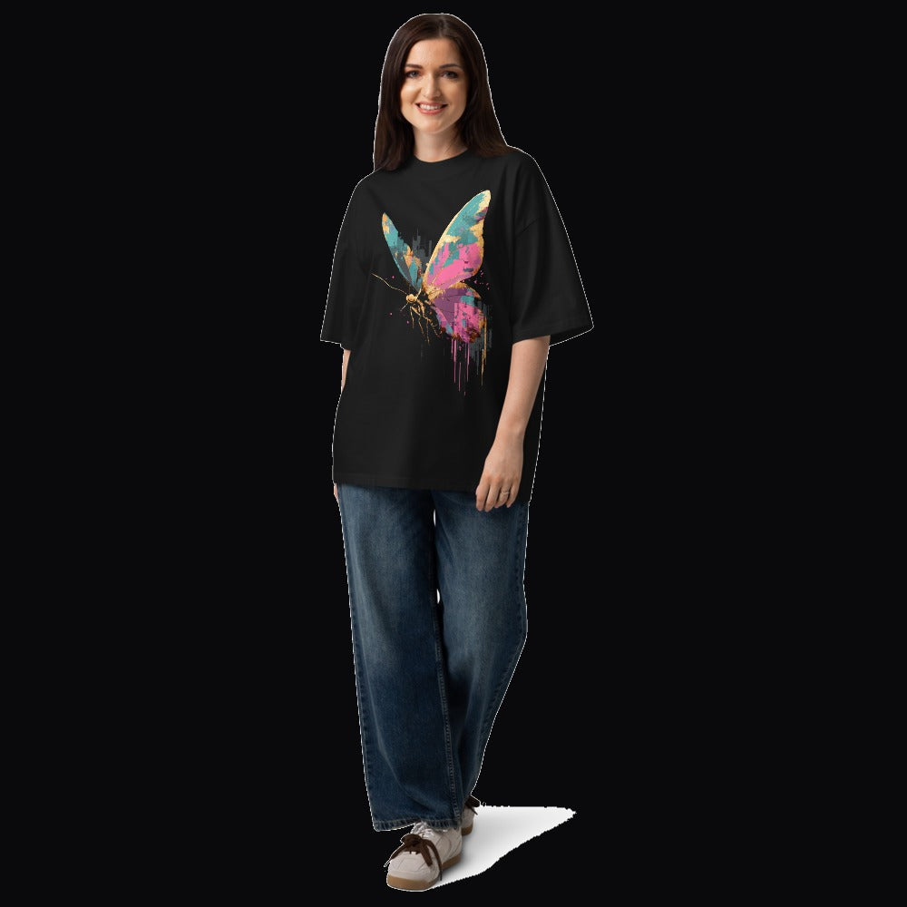 Static Butterfly Oversized Tee