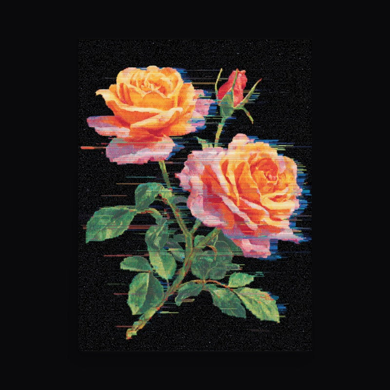 Glitch Rose Poster