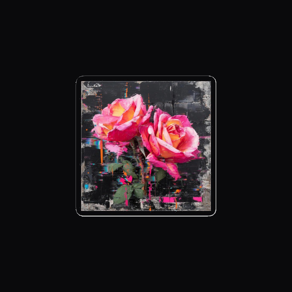 Glitch Rose Sticker
